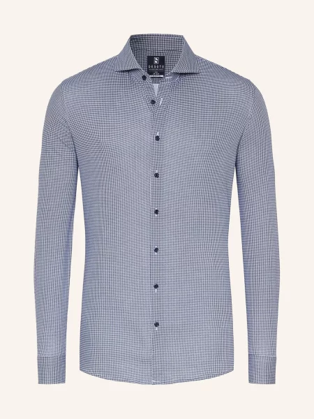 Desoto Jerseyová Košile Slim Fit / modrá bílá