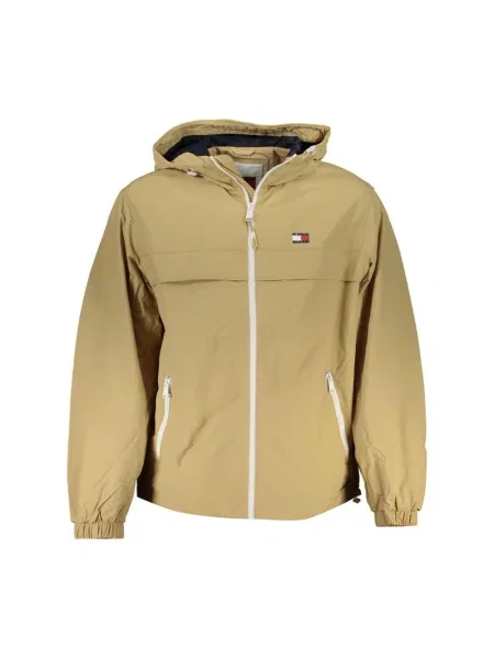 Kurtka Tommy Hilfiger z kapturem beżowa