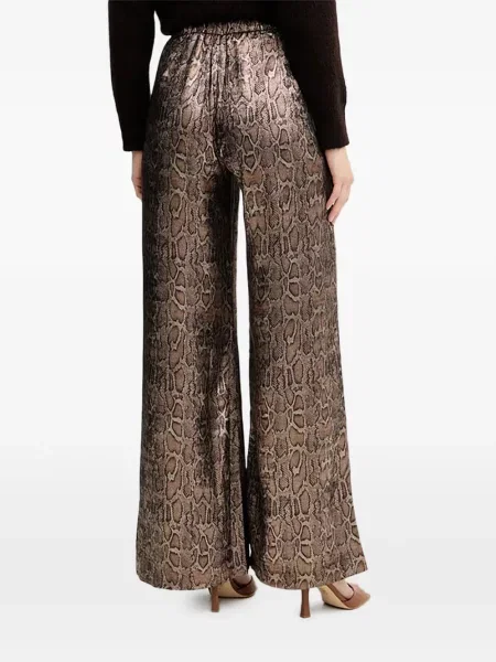 Pantaloni palazzo Morgan cu imagine cu model piele de șarpe