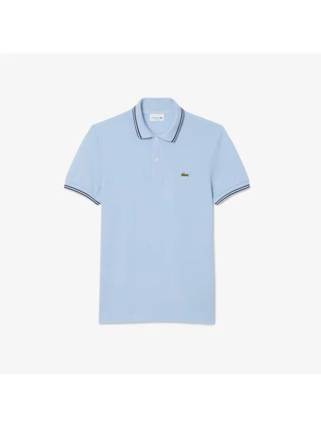 Поло Lacoste голубое