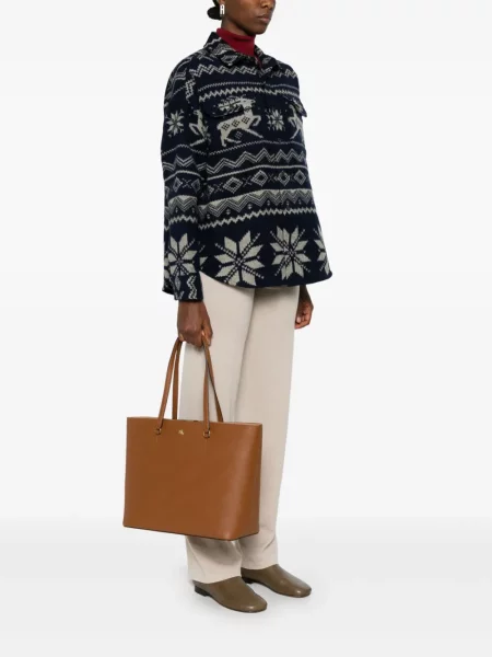 Geantă Lauren Ralph Lauren maro