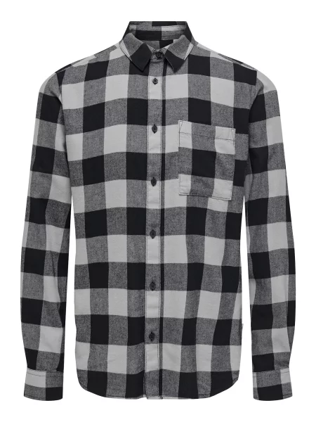 Only & Sons Košile ONSGudmundur antracitová / režná