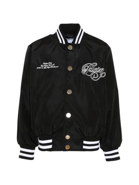 Kurtka bomber dziecięcy Philipp Plein czarny