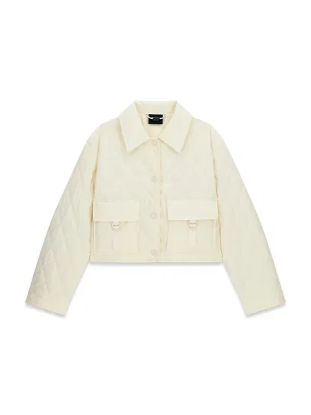 GUESS Geacă de primăvară-toamnă crem