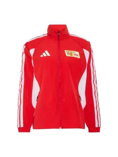ADIDAS PERFORMANCE Μπουφάν άσκησης Union Berlin Anthem κίτρινο / πορτοκαλοκόκκινο λευκό