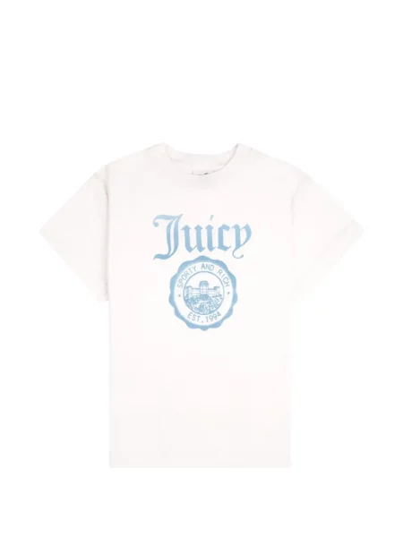 Tricou Juicy Couture cu imagine alb