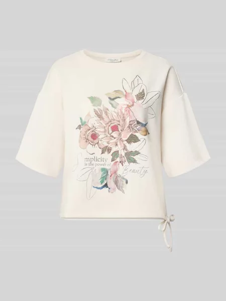 T-shirt o kroju relaxed fit z nadrukiem z napisem Christian Berg Woman