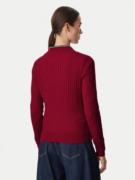 TOMMY HILFIGER Pulover rubin crvena