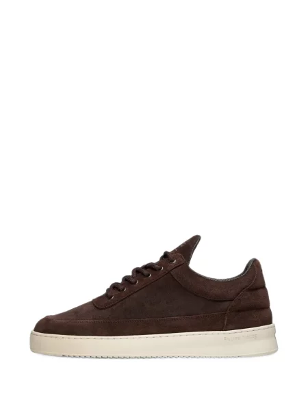 Sneakerși Filling Pieces din piele de căprioară maro