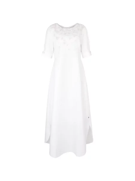 Rochie maxi Loodyana cu paiete alb