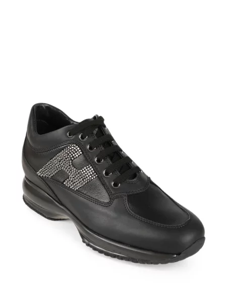 Sneakerși Hogan din piele negru