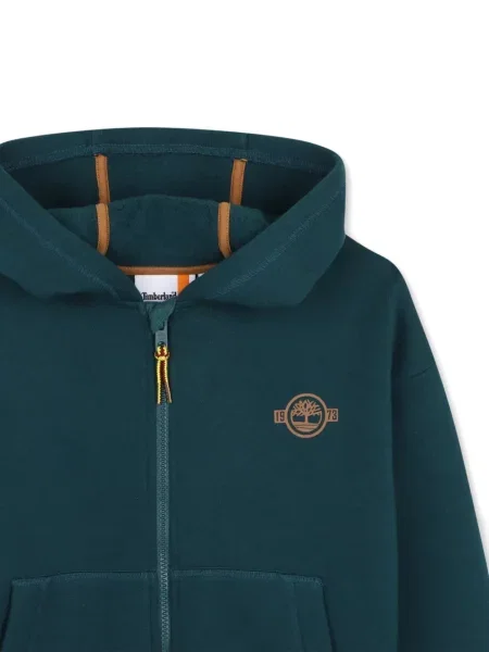 Bluza z kapturem dziecięca Timberland zielona