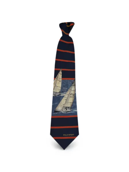 Cravată Polo Ralph Lauren de mătase cu imagine în carouri maro
