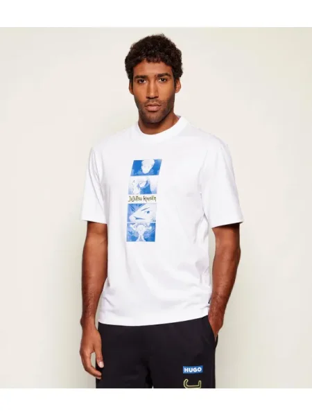 Hugo Blue Tricou Nuley_JJK Hugo x Jujutsu Kaisen alb