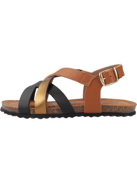 Sandały GEOX J SANDAL CHILENE GIR brązowy