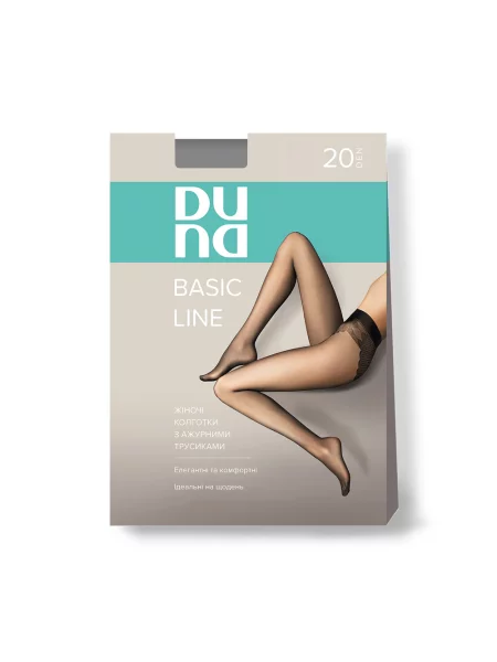 Колготки з ажурними трусиками 20 DEN DUNA