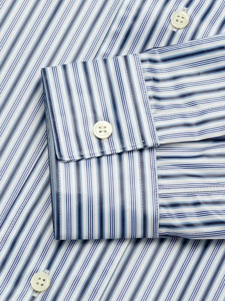Cămașă Comme Des Garçons Shirt cu dungi albastru
