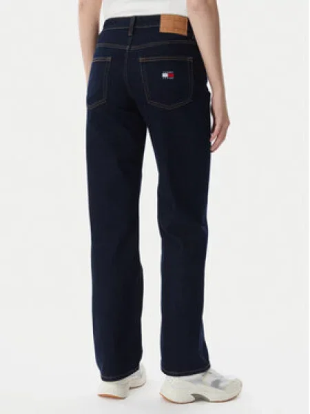 Tommy Jeans straight traperice ženske plava