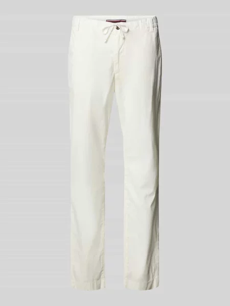 Chinosy z prostą nogawką z mieszanki bawełny i elastanu Tommy Hilfiger