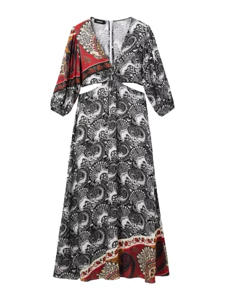 Desigual Ruha bézs / vérvörös / fekete / fehér