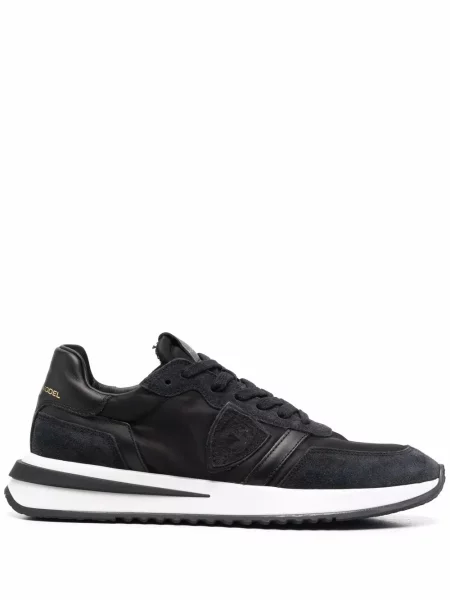 Sneakerși Philippe Model Paris cu șireturi din dantelă negru