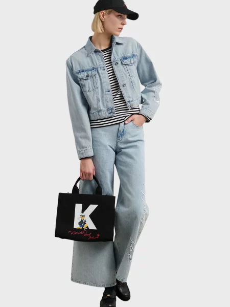 Джинсова куртка Karl Lagerfeld блакитна