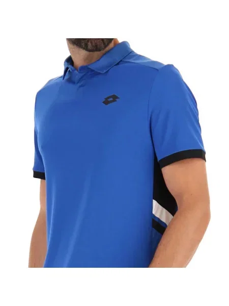 Koszulka tenisowa Lotto Squadra III Polo niebieska