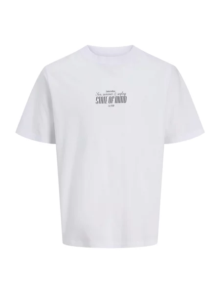 JJ Rebel Tricou JREBCHRISTIAN maro pueblo / negru alb