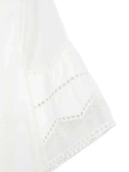 Bluză Elie Saab cu legături alb
