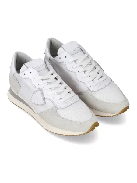 Sneakersy Philippe Model zamszowe białe