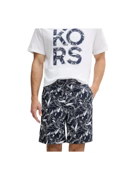 Szorty Michael Kors z nadrukiem niebieskie