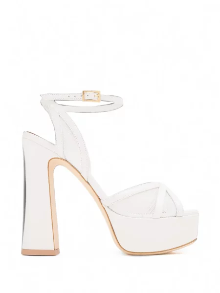 Sandale Malone Souliers cu platformă plasă alb