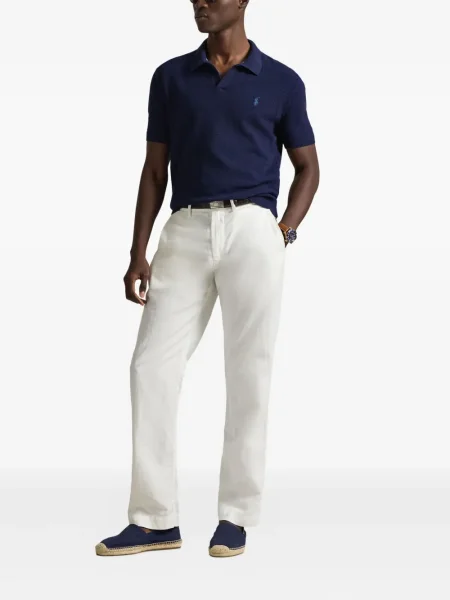 Ριγέ δερμάτινος κάλτσες Polo Ralph Lauren με κορδόνι μαύρο