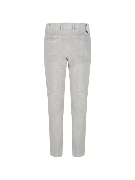 Pantaloni Pt Torino de catifea cord gri