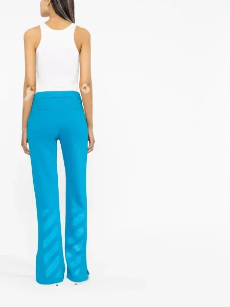 Dryžuotos kelnės Off-white balta
