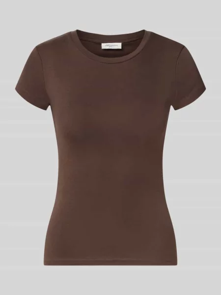 T-shirt o kroju skinny fit z mieszanki bawełny Gina Tricot