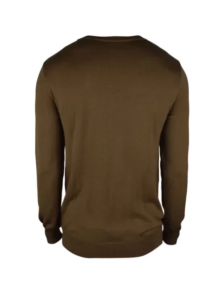 Lung pulover Balmain cu autograf maro