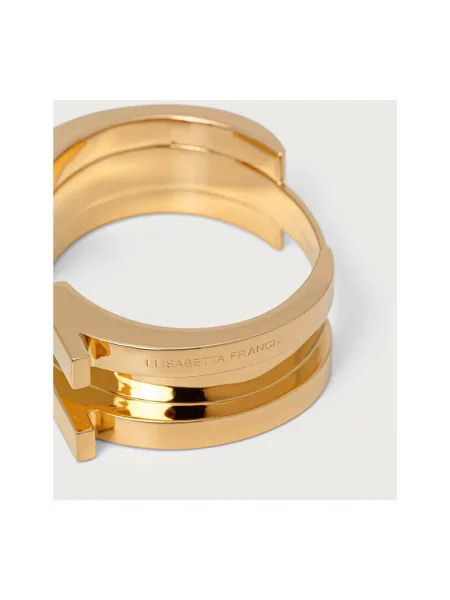 Bransoletka Elisabetta Franchi z logo żółta