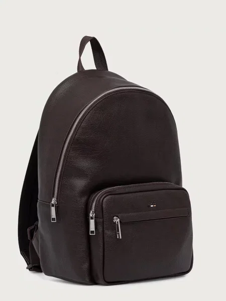 BOSS rucsac pentru bărbați cu imitație de piele Ray_RP_Backpack maro