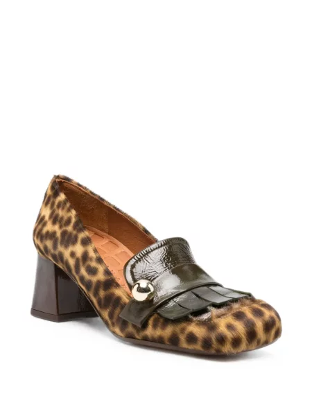 Pantofi cu toc Chie Mihara cu imagine cu model leopard maro