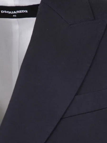 Sacou cu două rânduri de nasturi Dsquared2 de lână cu două rânduri de nasturi negru