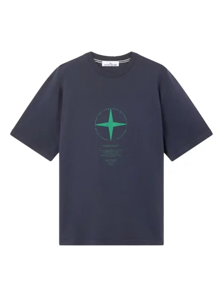 Koszulka Stone Island z kamieniami niebieska