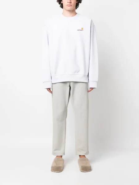 Siuvinėtas džemperis Carhartt Wip pilka