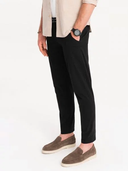 Pantaloni chino Ombre negru