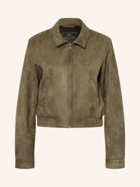 Herrlicher Kurtka Loria W Stylu Skórzanym braun brązowa