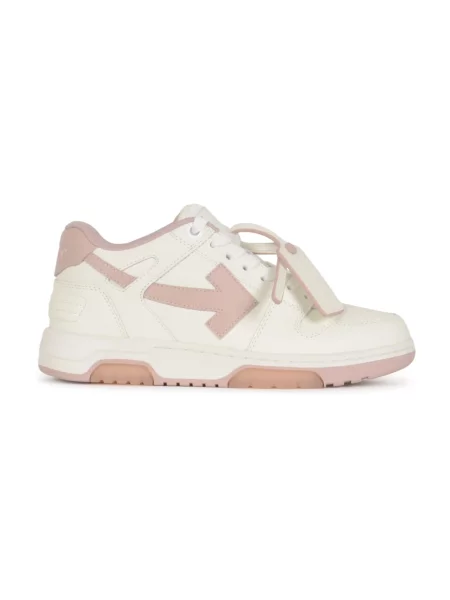 Sneakersy Off-white skórzane biznesowe białe