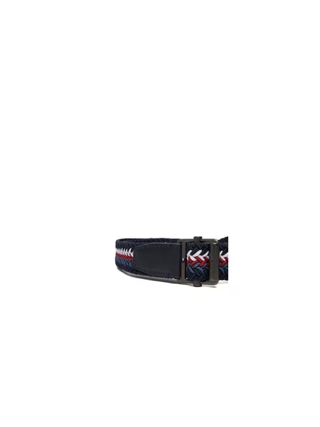 Nadrágszíj Tommy Hilfiger Roller Buckle Webbing Belt Sötétkék