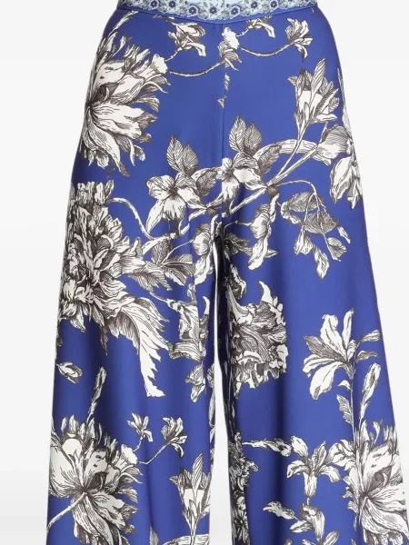Pantaloni palazzo Alice + Olivia albastru