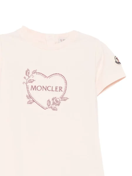 Koszulka dziecięca Moncler Enfant różowa