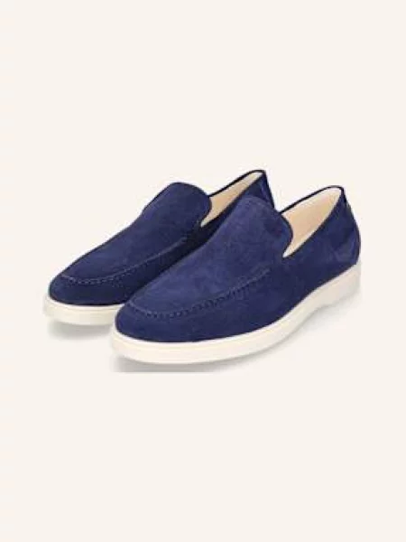 Heinrich Dinkelacker Loafersy Genua Plain Loafer V blau niebieskie